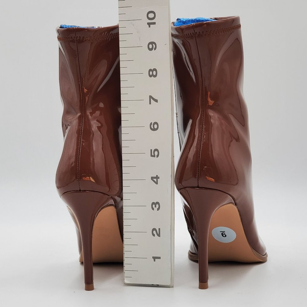 Steve Madden Petraz Cognac Patent Booties - Picture 11 of 17